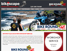 Tablet Screenshot of bikescape.com.au